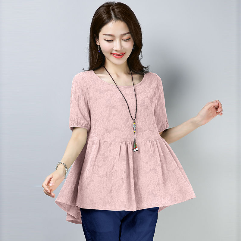 138斤矮个老婆胖归胖，但她会打扮，娃娃衫+短裤，高挑嫩瘦美