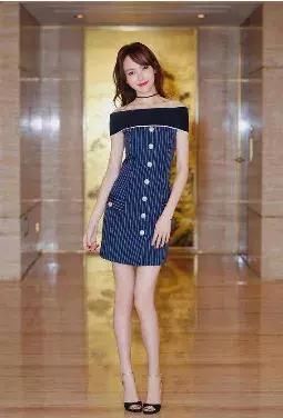 穿上一字肩，谁是你的女星呢?刘诗诗高圆圆气质，赵丽颖倪妮甜美