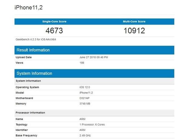 神秘!苹果新设备参数曝光 A11处理器+4GB内存