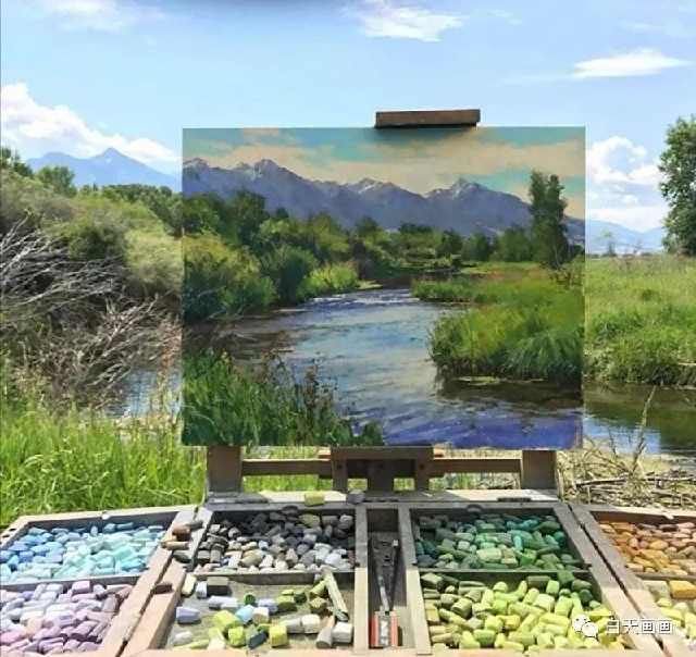 白天画画，画家笔下的无缝衔接，场景还原毫无违和感