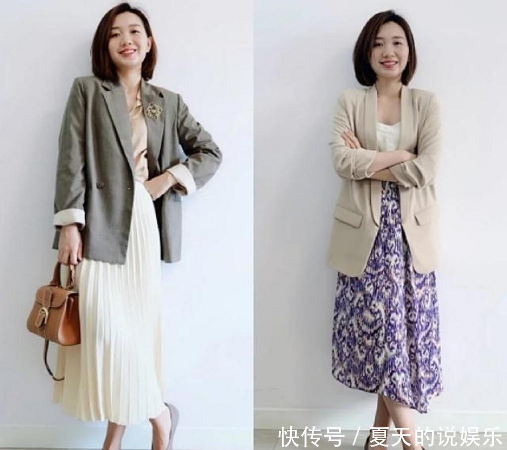 属性@百褶裙太适合40岁的女人了,自带优雅属性,诠释这个年龄段的魅力
