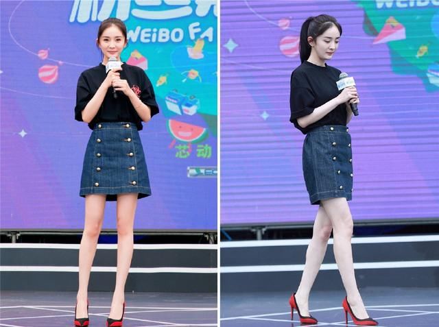 杨幂终于不再硬凹，两件针织衫穿出清新温婉风，机场照美出新高度