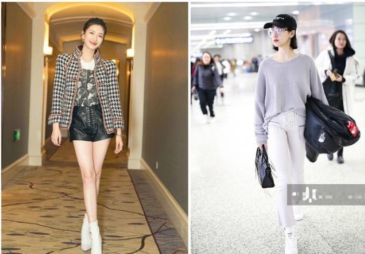 江疏影穿爆款高腰短裤，大长腿谁看谁喜欢，网友:大过年不敢吃了