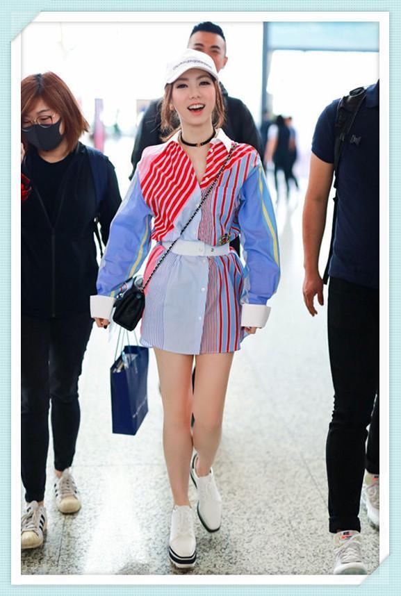 邓紫棋对自己真狠!这么紧的短裤都敢挑战,网友:简直像换了双腿