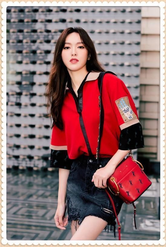 86斤唐嫣和106斤陈乔恩同穿牛仔裙，网友:苗条输给了微胖