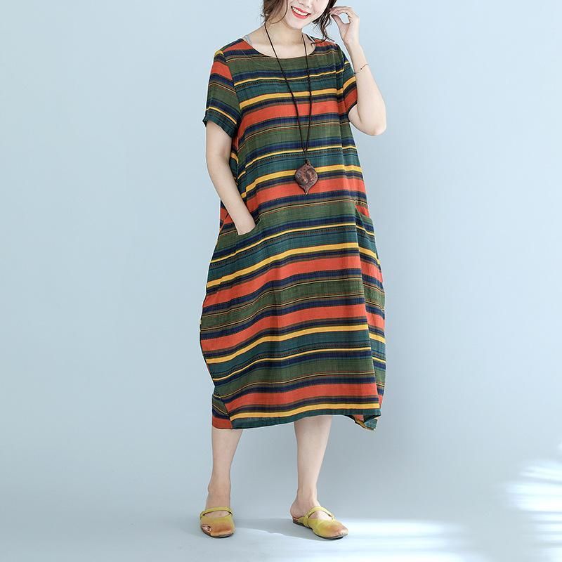 火爆夏季的波点裙,70后阿姨穿上身也毫无违和感,显得人更美