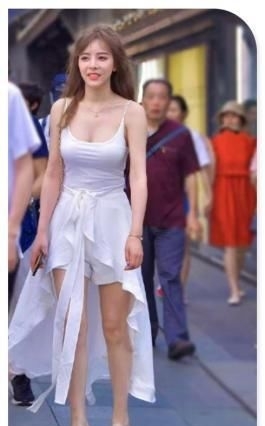 「 披风」腰间系件披风,清新小仙女,白色小吊带搭短裤