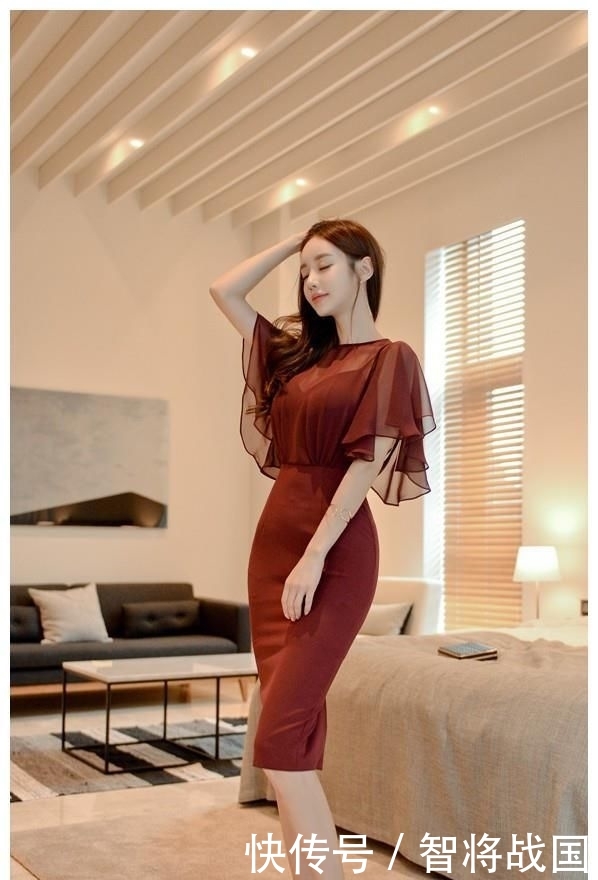 #使礼裙#孙允珠-浪漫焰红透纱迷香优雅礼裙鉴赏