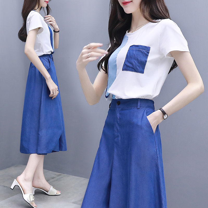 马上7号就立秋了，连衣裙靠边站，新版初秋套装来袭，迷人更显瘦