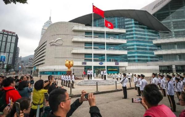  [祖国]2020年第一天的香港紫荆广场