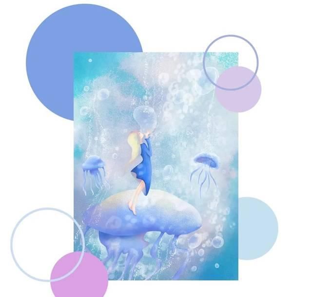  「海洋」神秘海洋风婚礼，用镜子完成海天交接，蓝紫色和白色的浪漫甜蜜
