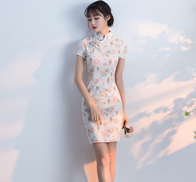 中国的女人穿旗袍最美, 改良版连衣裙妩媚优雅娇身段