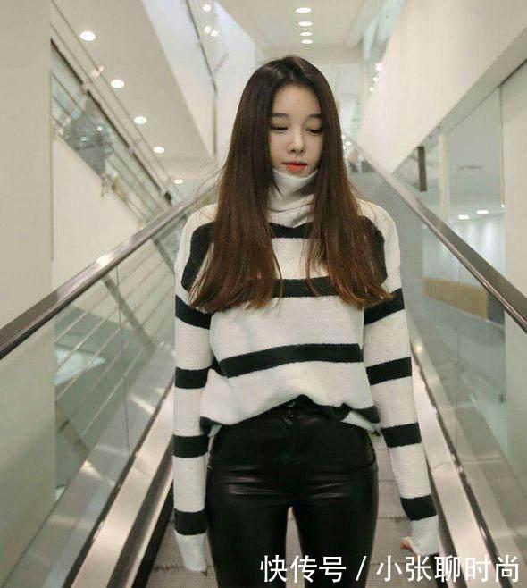25岁妹子穿起紧身裤,浓浓大气范, 时尚感十足!
