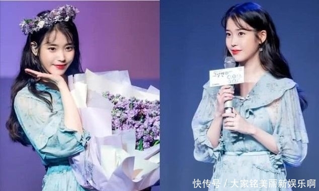  『色系』IU舞台造型如小仙女一般明艳动人，清新率真少女感十足