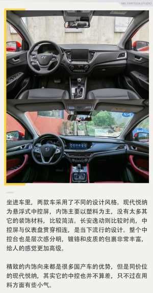 『对比』自主与合资间抉择,长安逸动对比现代悦纳是强是弱?