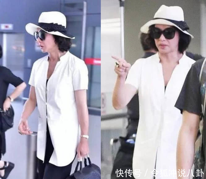 又见金星机场秀，脸部浮肿不见女人味，没有玻尿酸的脸也崩了！