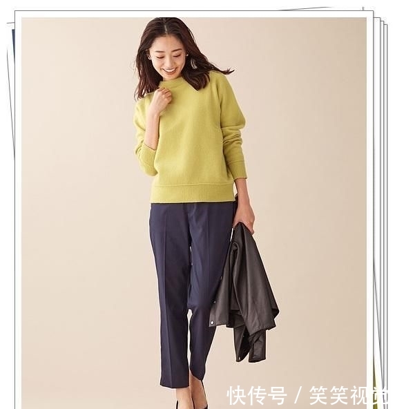  『明媚』黄色单品正在流行！15种黄色针织衫日系造型，明媚的春天气息
