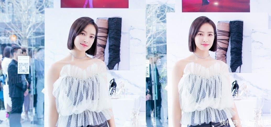 宋茜现身机场, 白T配针织短裙, 网友: 白白浪费4万多的名牌包包!