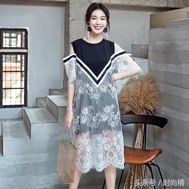 若隐若现的性感诱惑！蕾丝连衣裙只为女人而生