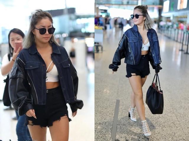 王菊胆子真肥，穿件内衣也敢敞开外套，网友：全被看到了！