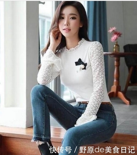 【 美女】时尚的穿衣搭配,尽显时尚潮流范!,气质美女紧身牛仔裤