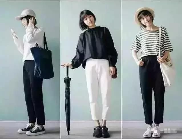 清纯短发女生亲身示范158矮个子女生秋装搭配，学会不再苦恼穿搭