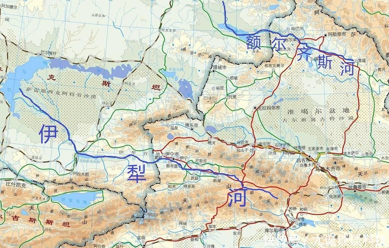 中国有哪些“自东向西”流动的河流？