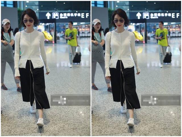 41岁陈数上衣下裤同开叉，时髦个性又减龄，网友：气场不输俞飞鸿