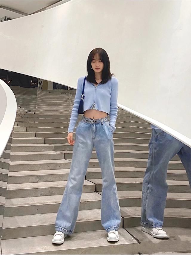「阔腿裤」梨形身材妹子的救星来了!学好这个穿搭技巧,做个时髦精不成问题