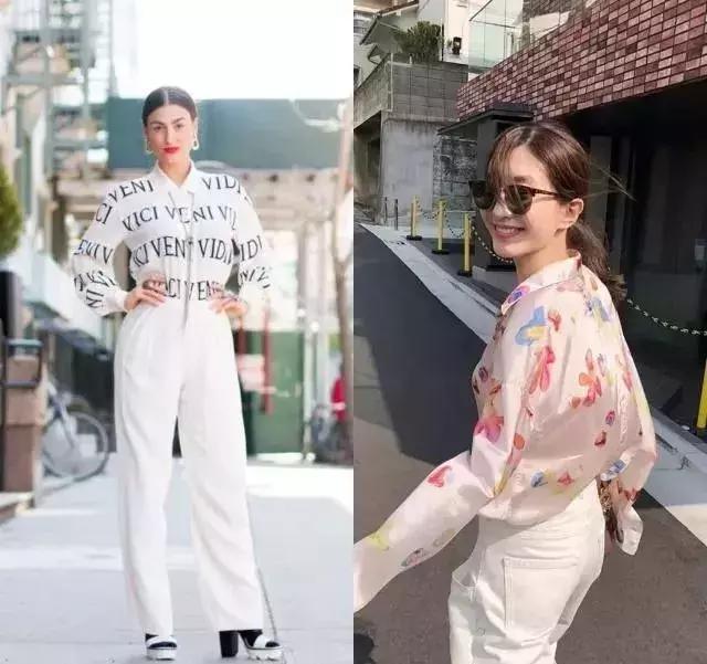 『真丝衬衫』40岁的女性,在春天搭配衬衫显得知性又优雅