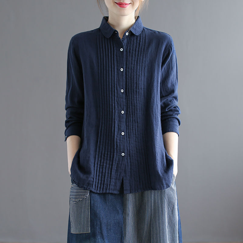 若你也是70后，秋天别穿毛衣，显气质的棉麻装，好穿洋气还减龄