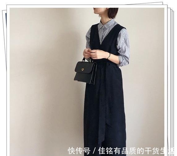 「春季造型」竖条纹衬衫的流行时尚造型，清爽显瘦的春季日系风穿搭分享