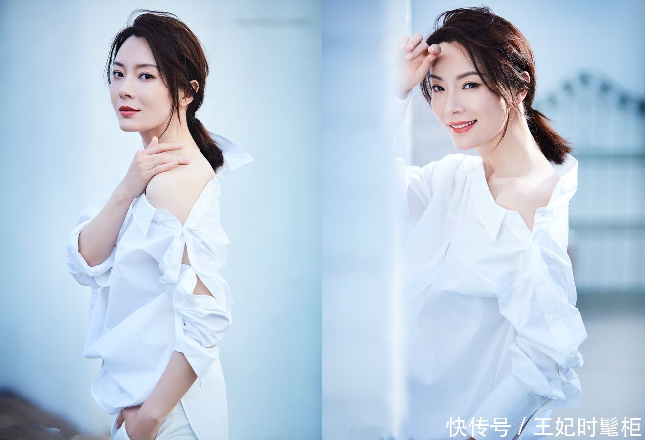 42岁陈数现身机场，穿了条别人不敢穿的半身裙，网友：更像20岁！