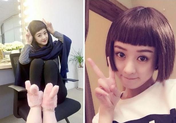 范冰冰晒短卷发照这角度也是自信的没谁了！而她直接年轻了20岁