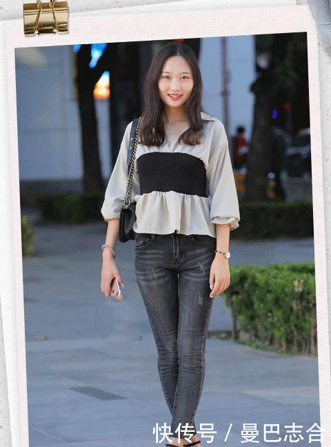 「紧身牛仔裤」一条紧身的时尚牛仔裤,包容各种身材,让你彰显女神气质