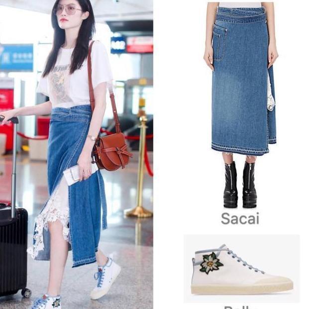 超模里何穗比奚梦瑶会穿, 半身裙里藏着白色蕾丝, 真的是一次比一