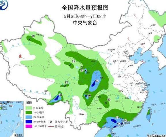 川甘陕华南有较强降雨 冷空气影响减弱北方回温