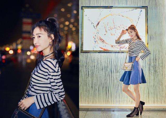 王丽坤真敢穿，短裤居然比上衣还短，把女人味衬得更加明显了