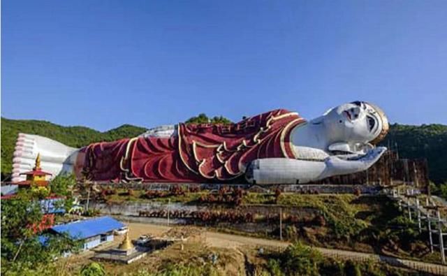 世界最“大”卧佛，重达400吨造型，游客却不敢靠近表示瘆得慌