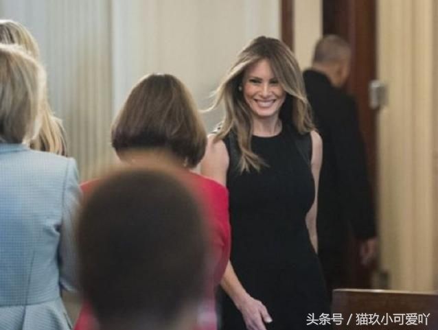 年近50岁的梅拉尼娅:图五风姿绰约，不愧是美国第一夫人