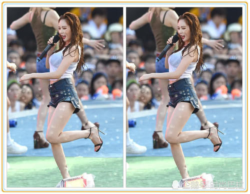 167李宣美和162金泫雅同在雨跳舞，终于见识到的真正“漫画腿”