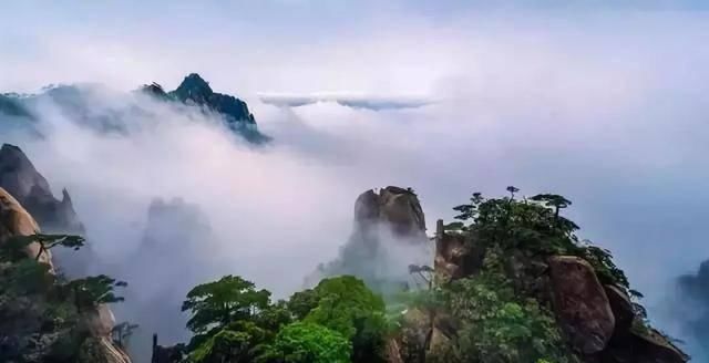  『一幅幅』在雨里，三清山幻化成一幅幅水墨丹青…