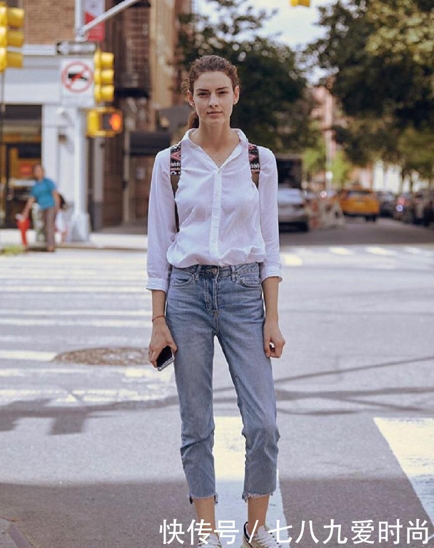 适合上班族的职场穿搭：衬衫＋牛仔裤，穿出干练洒脱范！