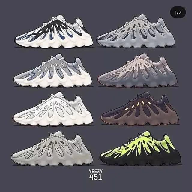  「发售」挑战椰子350！Yeezy451家族两双鞋款实物曝光 是我爱的那个味儿！