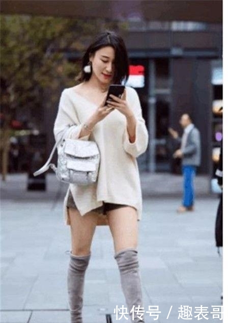「有型」年轻美女街拍:优雅清爽的美女,身材高挑有型