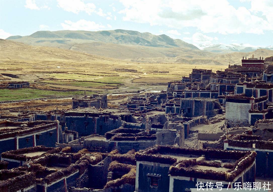 老照片： 西藏1993年, 风格古朴粗犷的传统民居