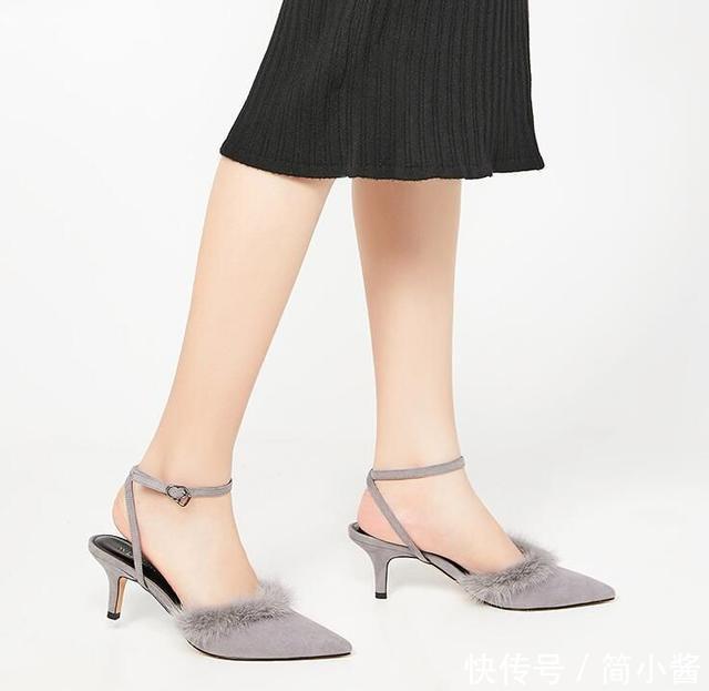 经典妩媚的包头高跟鞋，增添淑女范的甜美气息