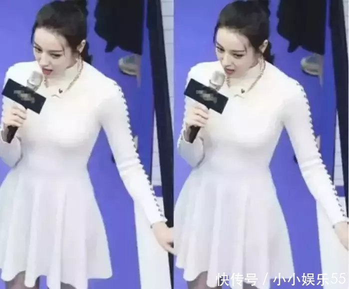 紧身短裙暴露迪丽热巴的身材, 当看到她下半身时网友沉默了