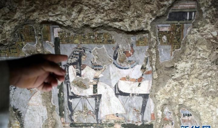 埃及开放两座3300年历史古墓，内部壁画保存完好