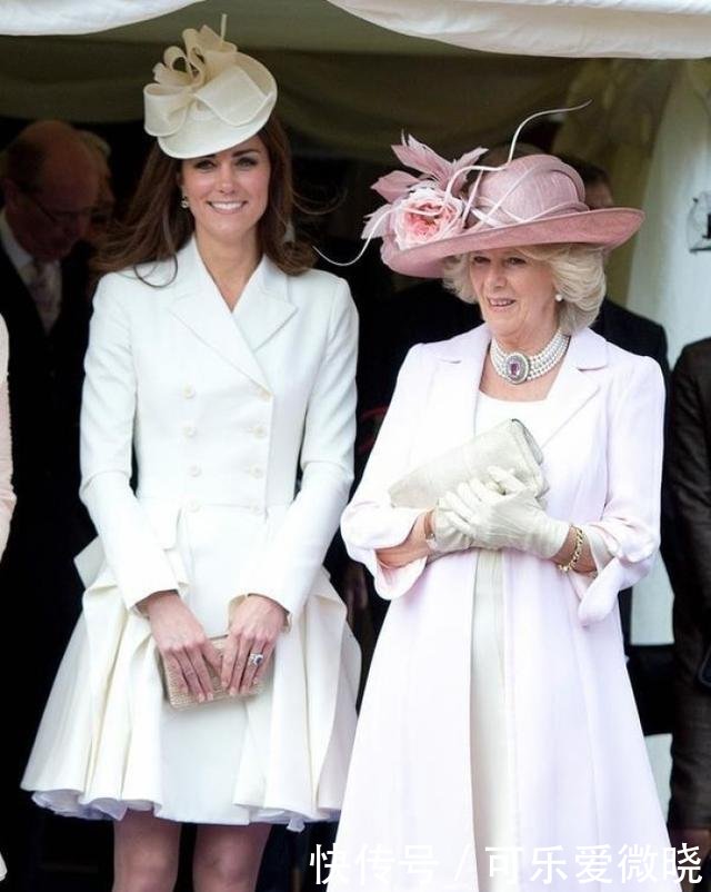 卡米拉模仿凯特王妃，也打了把小伞遮阳，网友调侃东施效颦！